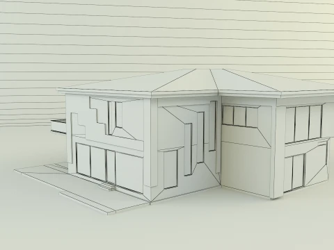 Modern villa 365 3D Model