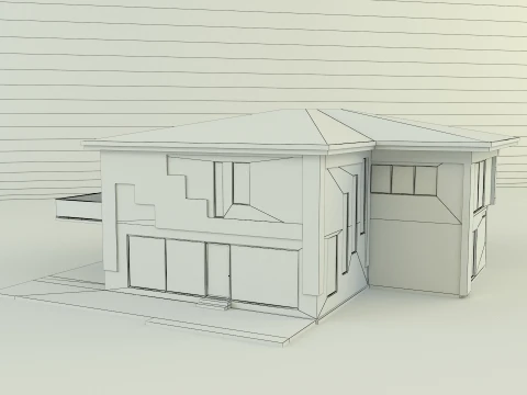 Modern villa 365 3D Model