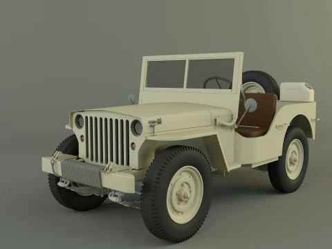 Modello Jeep dell'esercito Modello 3D