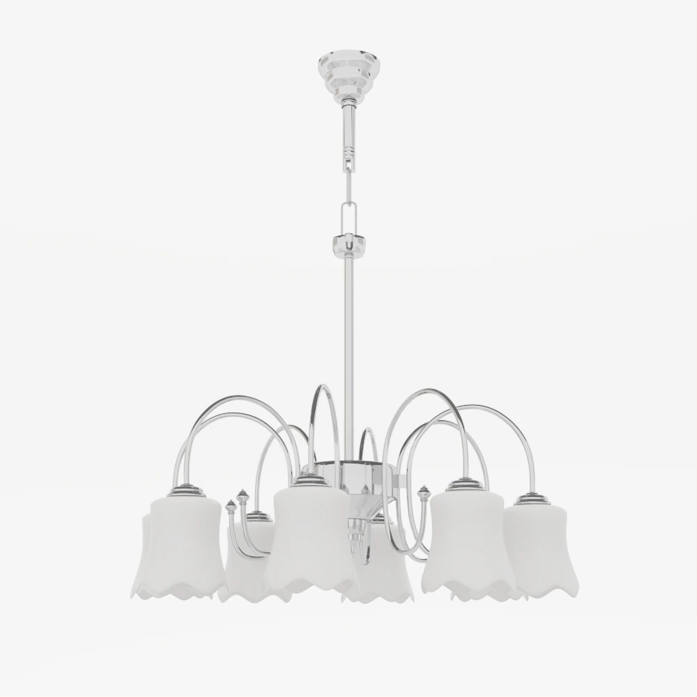 modern chandelier01 3D Model .c4d .max .obj .3ds .fbx .stl .blend 