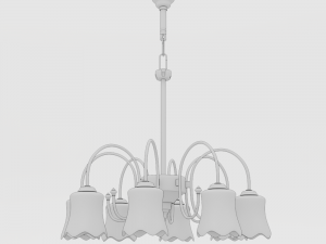 modern chandelier01 3D Модель