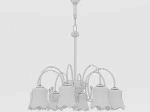 modern chandelier01 3D Model