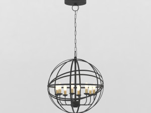 rustic chandelier 3Dモデル