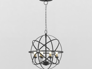 rustic chandelier 3Dモデル