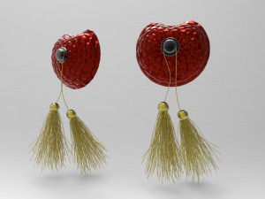 diamante nipple tassel 3D Model