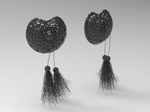 diamante nipple tassel 3D Model