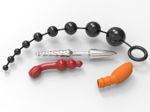 Adult toy plug 4 models 3D Model