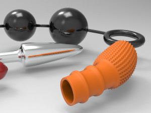 Adult toy plug 4 models Model 3D