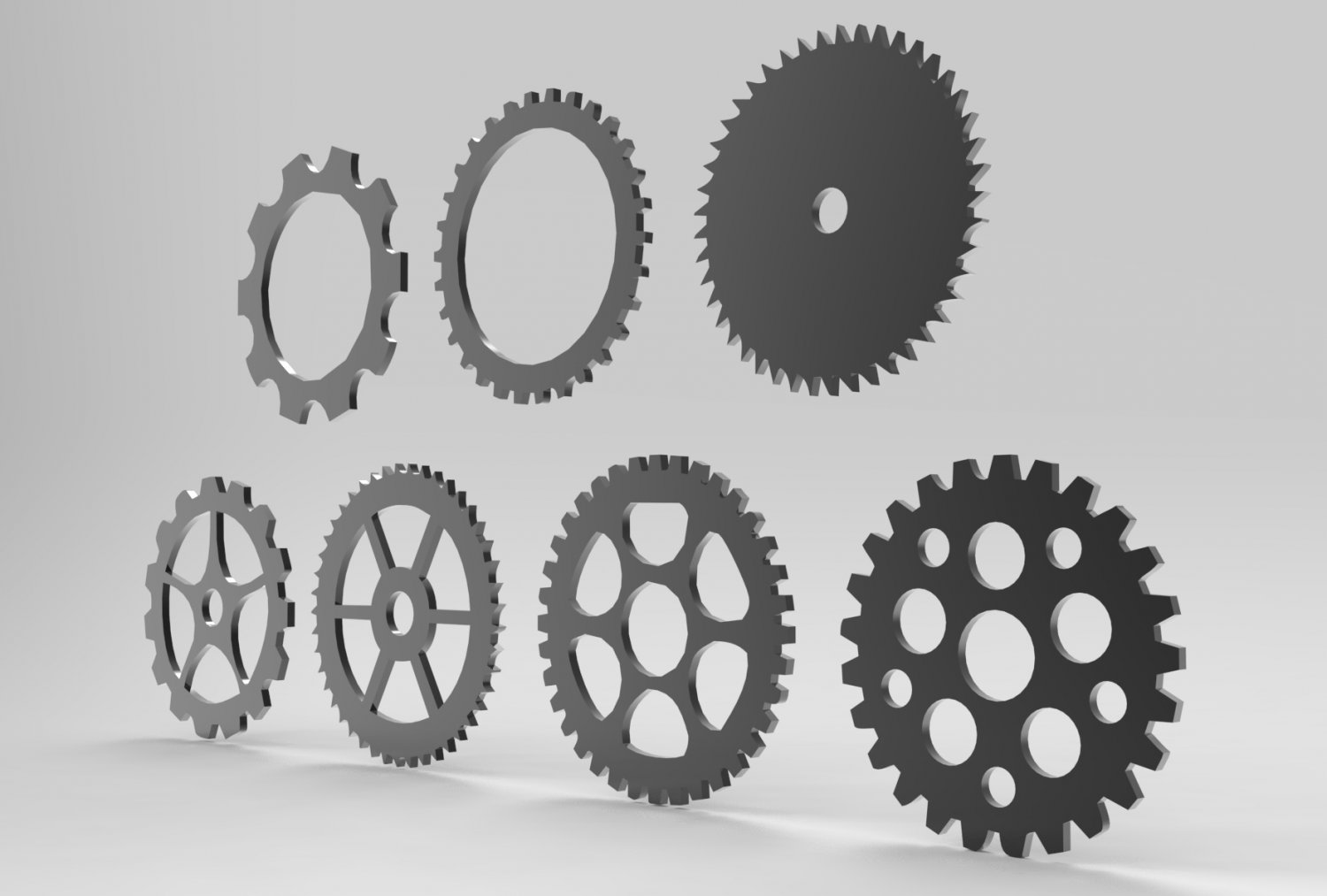 Gears - 3D Model by 3dstudio