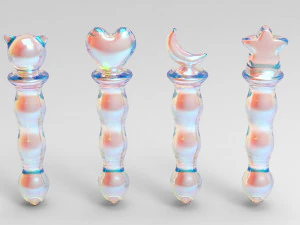 성인용 장난감 플러그 4개 3D 모델