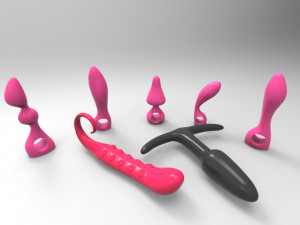 7 adult toy plug model 3D मॉडल