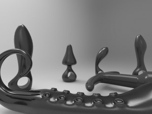 7 adult toy plug model 3D Model