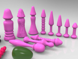 Adult toys Collection 3D Модель