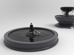 5 model Fountain Model 3D