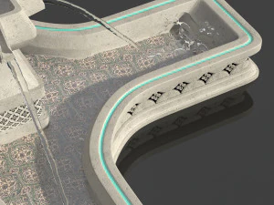 Fountain 1 3D Model