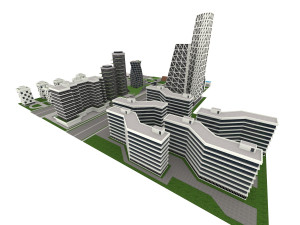 City Building 3Dモデル