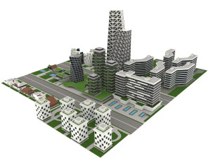 City Building 3D Model