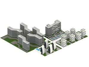 City Building 3D Model