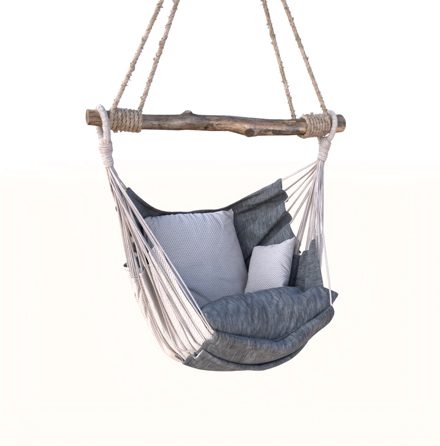 Hammock chair 3D Model .c4d .max .obj .3ds .fbx .stl .blend 