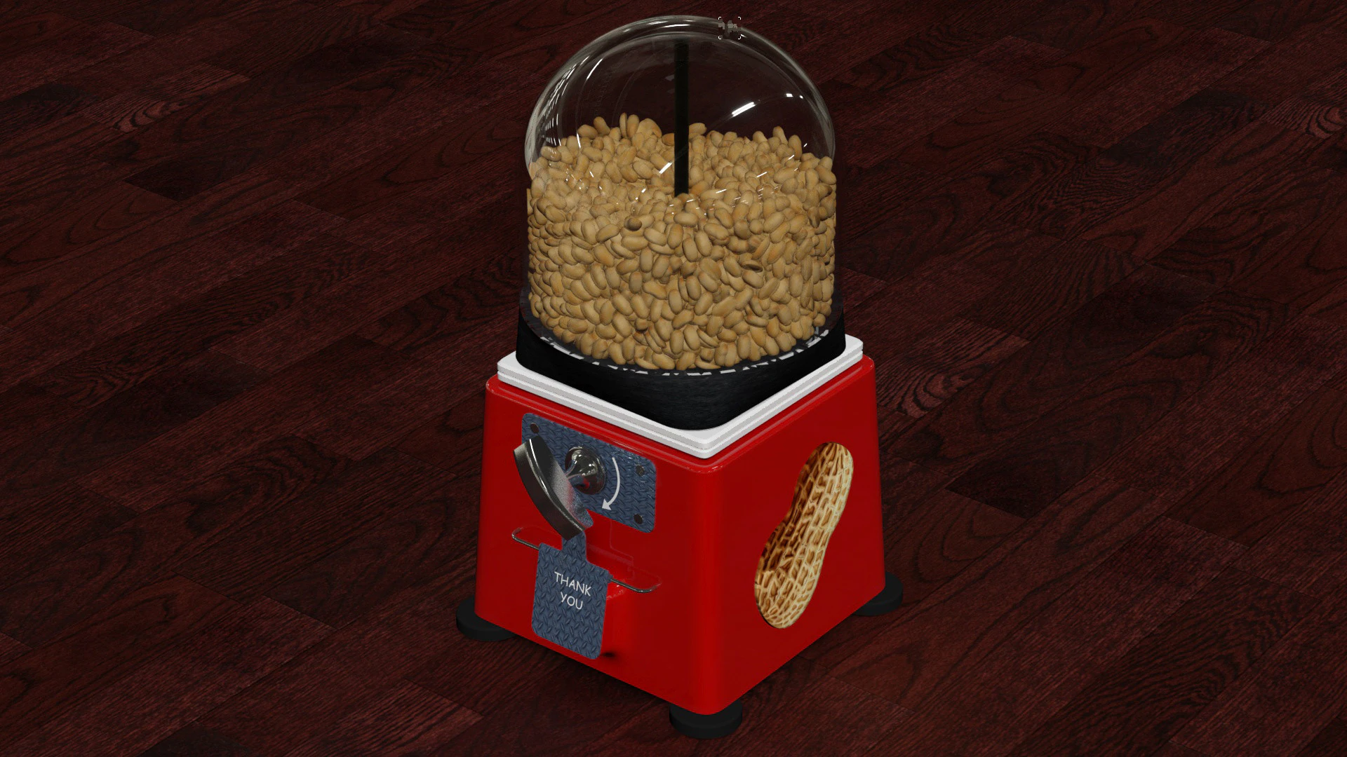 Peanut dispenser 3D Model .c4d .max .obj .3ds .fbx .stl .blend