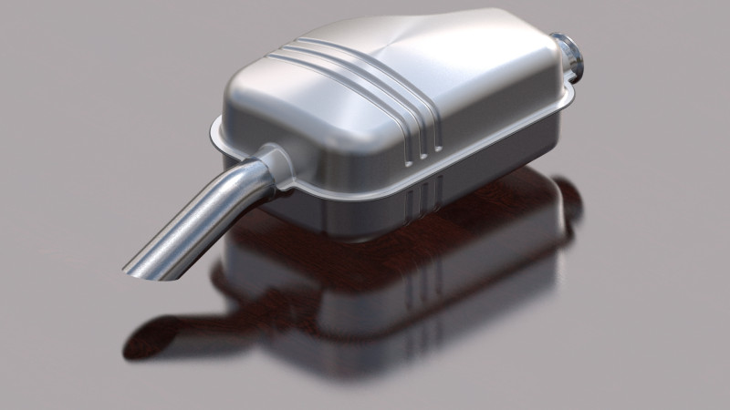 Rear muffler Modèle 3D .c4d .max .obj .3ds .fbx .stl .blend 