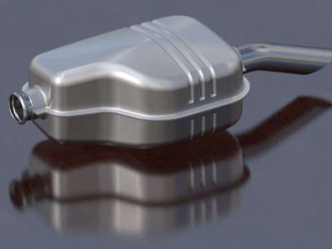 Silenciador trasero Modelo 3D