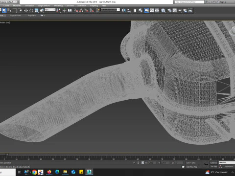 Silenciador trasero Modelo 3D