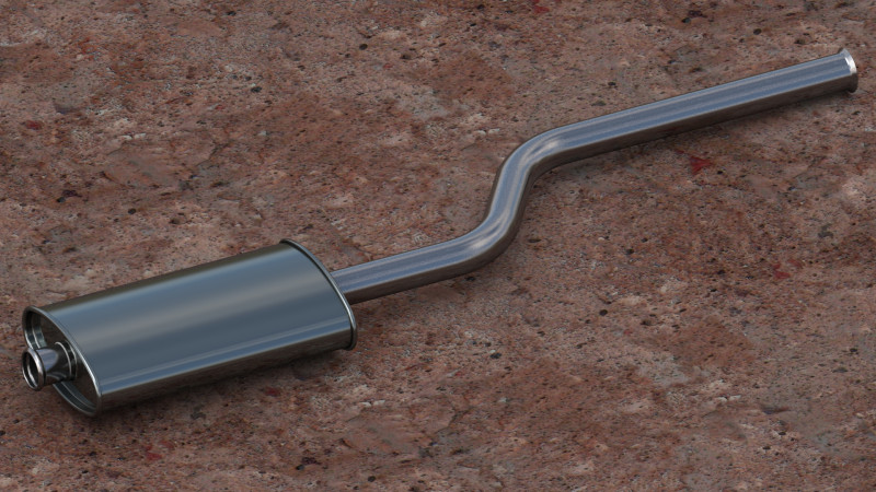 Intermediate muffler 3Dモデル .c4d .max .obj .3ds .fbx .stl .blend 