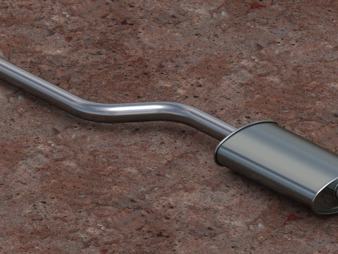 Intermediate muffler 3Dモデル