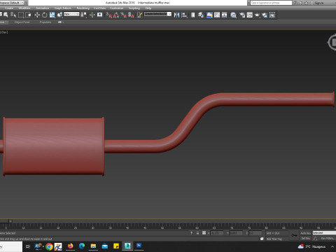 Intermediate muffler 3Dモデル