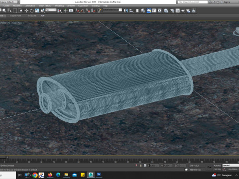 Intermediate muffler 3Dモデル