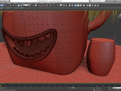 Funny mushroom house 3D Model