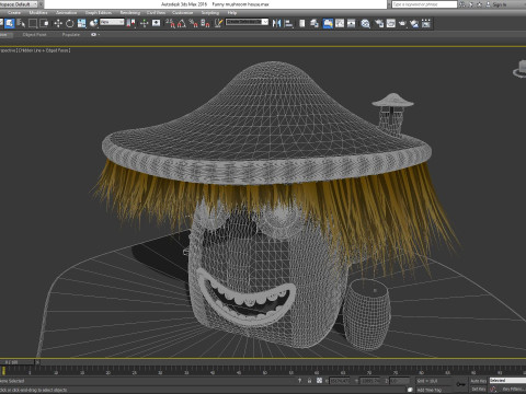 Funny mushroom house 3D 模型