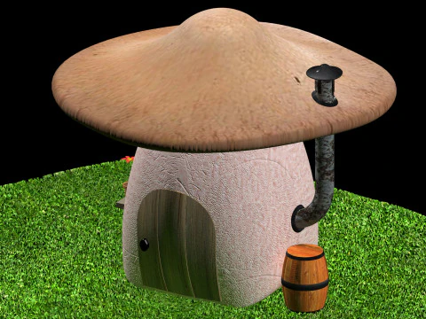 Mushroom house 3D Model