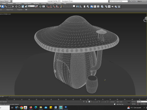 Mushroom house Modello 3D