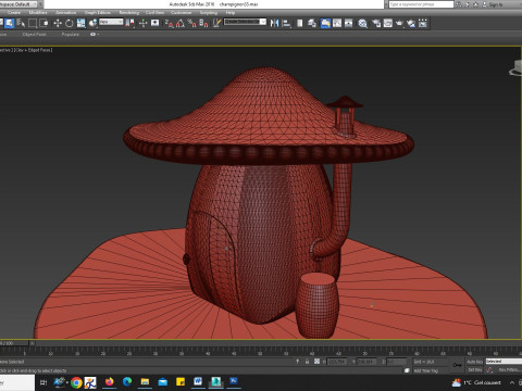 Mushroom house Modello 3D