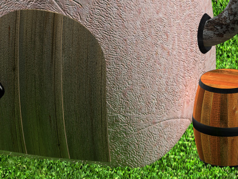 Mushroom house Modello 3D