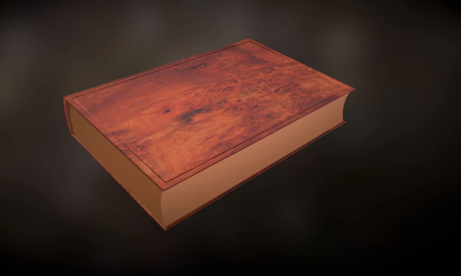 Old book 3D Model .c4d .max .obj .3ds .fbx .stl .blend 