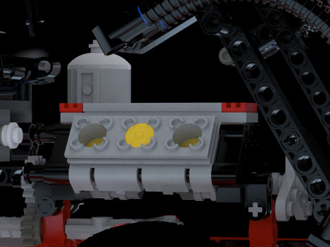 Lego tow truck 8285 3D Model