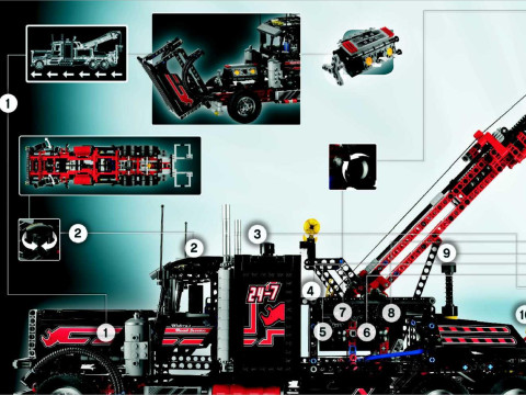 Lego tow truck 8285 3D Model
