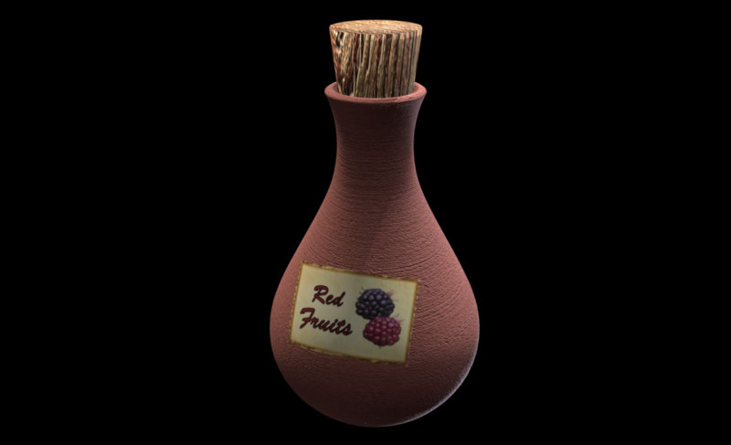 Phial of e-liquid 3D Модель .c4d .max .obj .3ds .fbx .stl .blend 