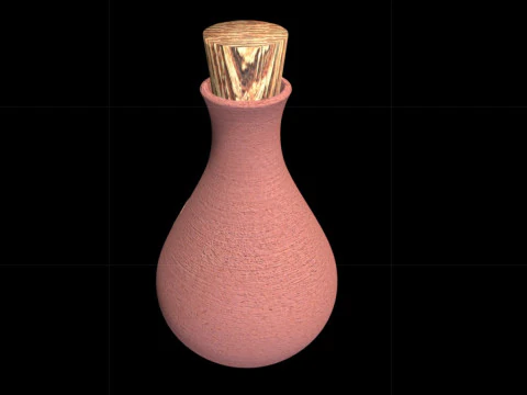 Phial of e-liquid 3D Model