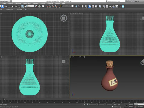 Phial of e-liquid 3D Model