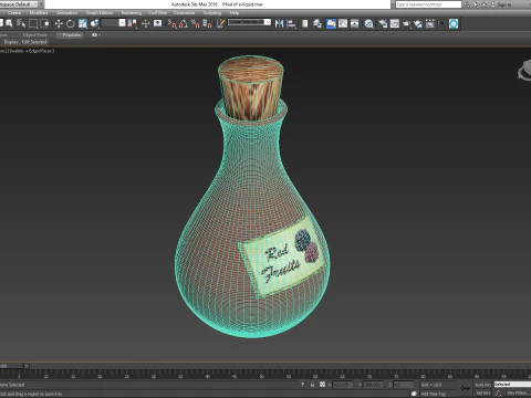 Phial of e-liquid 3D Model