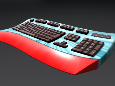 Keyboard Modello 3D
