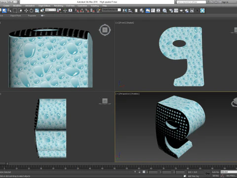 High speaker P 3D Model