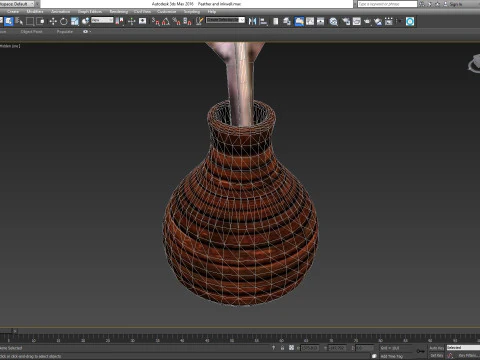 Feather and inkwell 3D Model