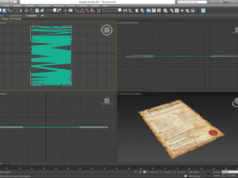 Parchment 3D Model