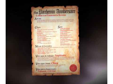 Parchment 3D Model