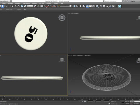 Token 50 points 3D Model